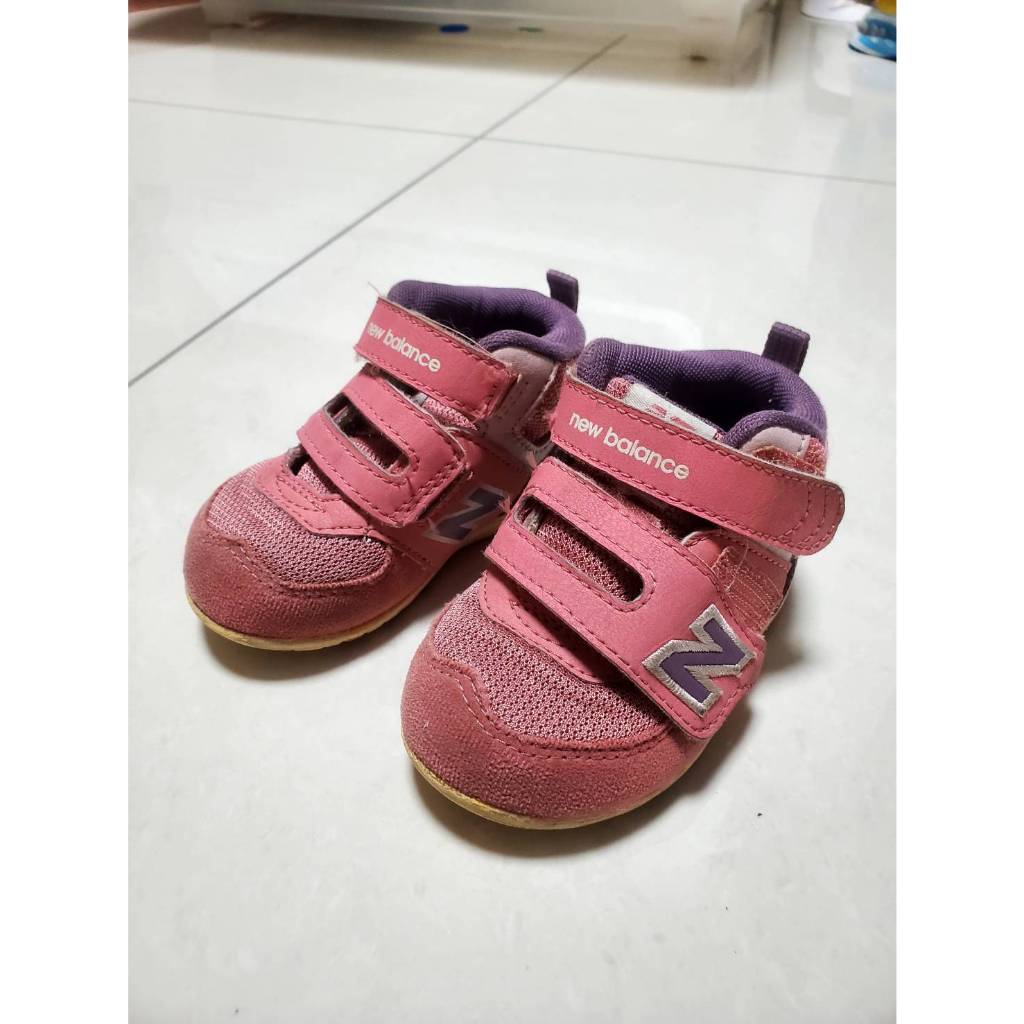 [二手正品]New Balance 574 W 女嬰幼童復古運動鞋 粉紫FS574HCI 童鞋 小童 學步鞋 魔鬼氈