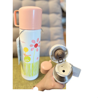 星巴克*膳魔師隨身瓶500ml-附杯小花保溫瓶隨行杯保溫杯不鏽鋼保溫咖啡杯露營-保熱12小時保冰24 全館2件95折