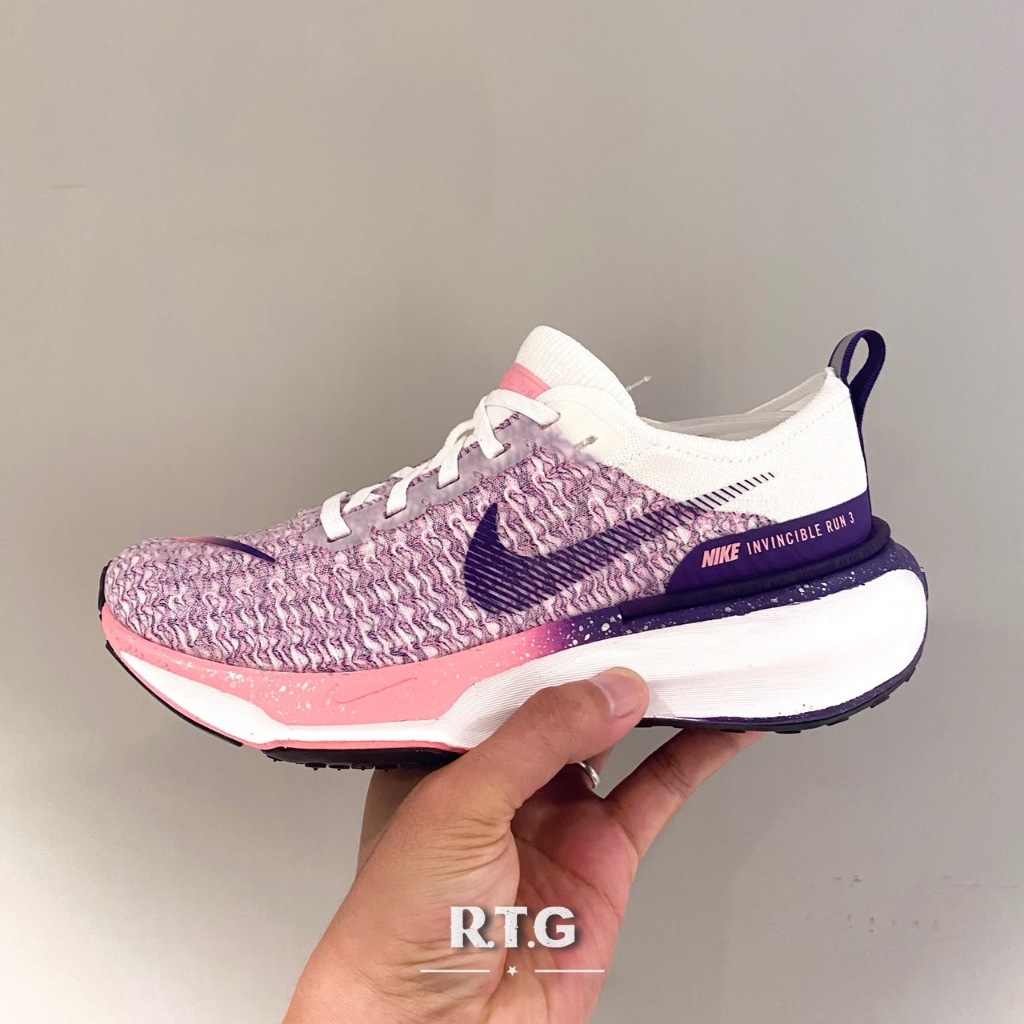 【RTG】NIKE W ZOOMX INVINCIBLE RUN FK3 粉紫 慢跑鞋 編織 女鞋 FQ8766-100