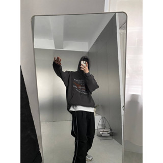 【NEEDU STORE】韓國 復古 大羽毛 帽TEE 寬鬆上衣 OVERSIZE 帽踢 韓國長袖 男生長袖 長袖