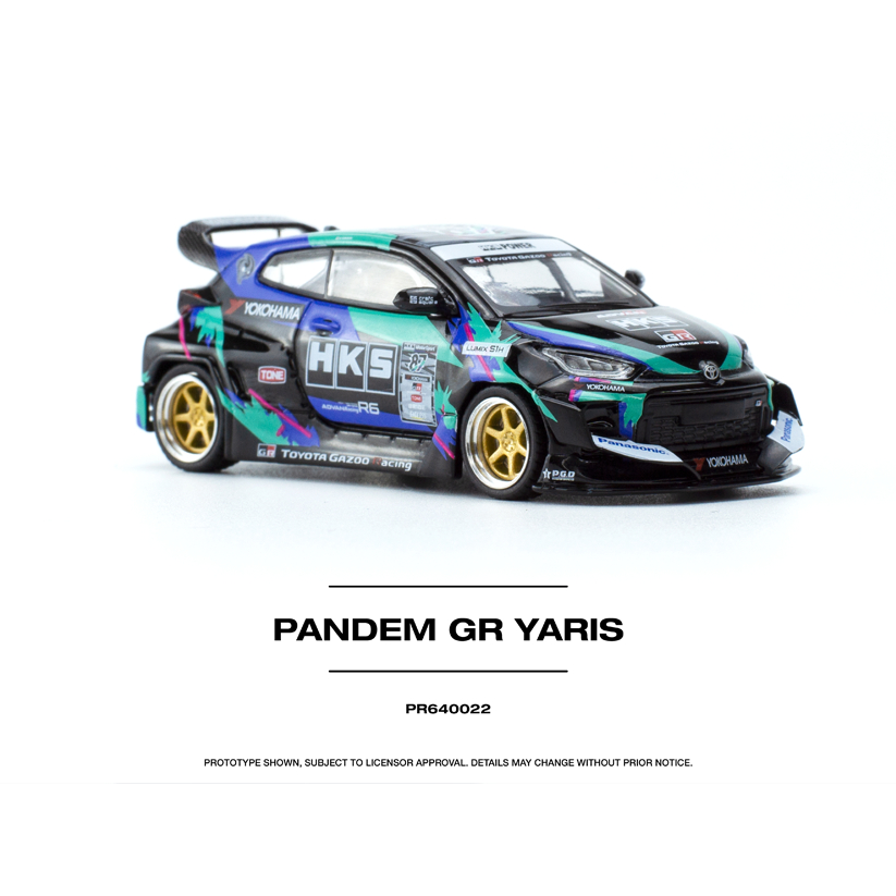 (林口現貨) POP RACE 1/64 PANDEM GR YARIS 合金車