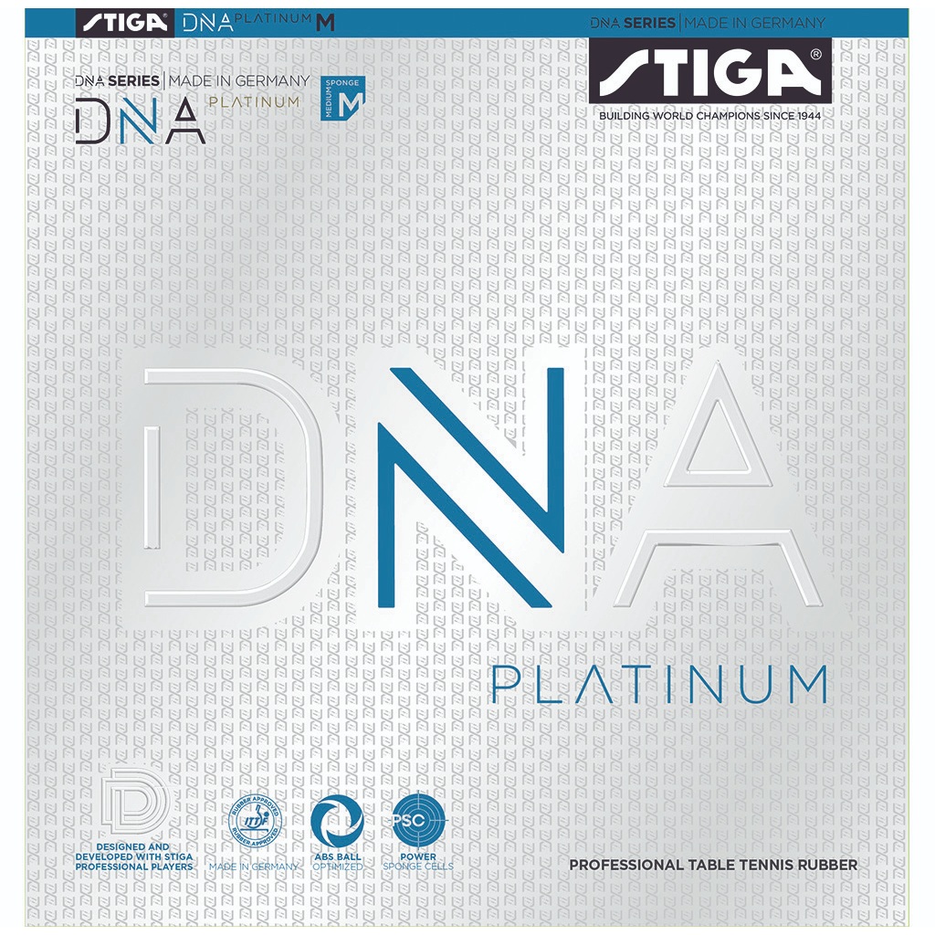 STIGA 桌球拍膠皮 乒乓球拍膠皮 平面膠皮 桌球拍 桌球 兵乓球拍 DNA Platinum M 白金版 德國製