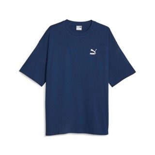PUMA 短袖上衣 流行系列Better Classics寬版短袖T恤(M) 男 藍 62131515 現貨