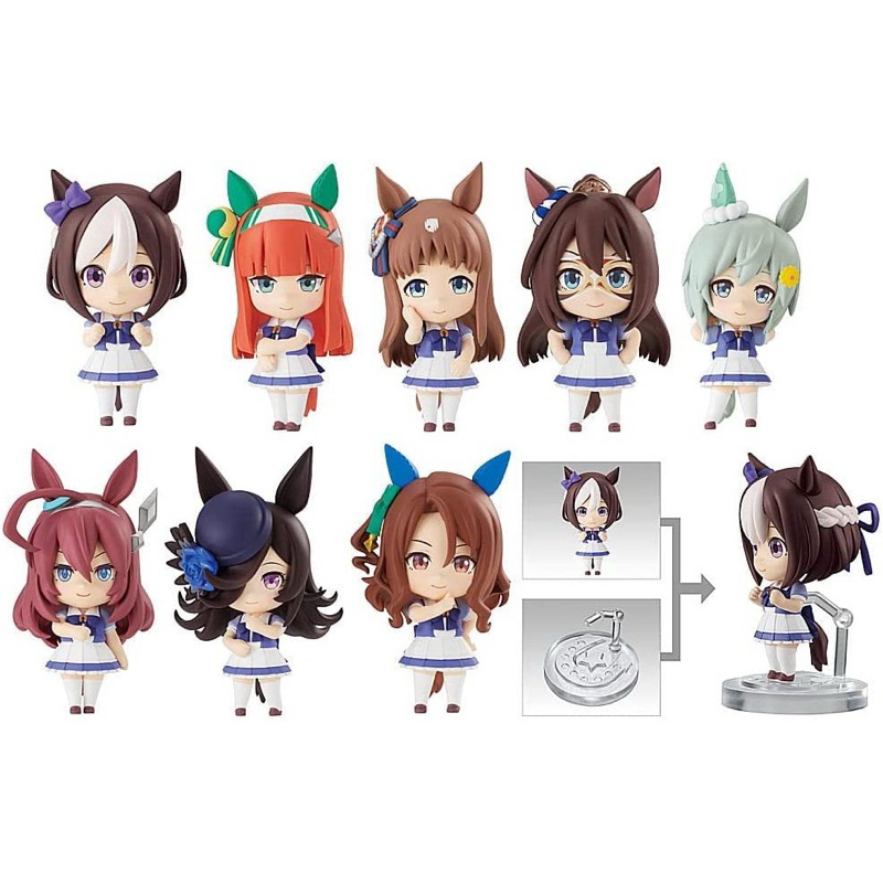 ￥My公仔￥ 日版 日本限定 BANDAI 食玩 賽馬娘 無聲鈴鹿 草上飛 神鷹 美浦波旁 星雲天空 小公仔 食玩 盒玩