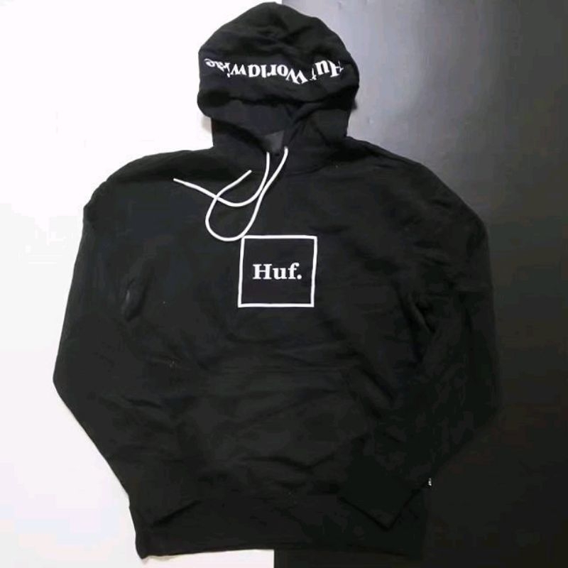 美牌 HUF 長袖帽T 嘻哈 饒舌 尺寸：黑XL/2XL 白M L XL