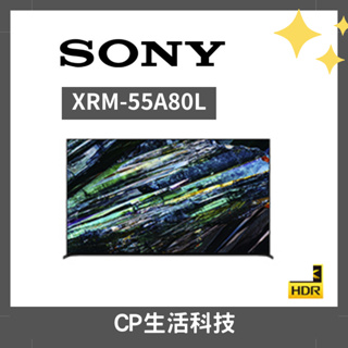 SONY 索尼 BRAVIA 55型 4K HDR OLED Google TV 顯示器 XRM-55A80L