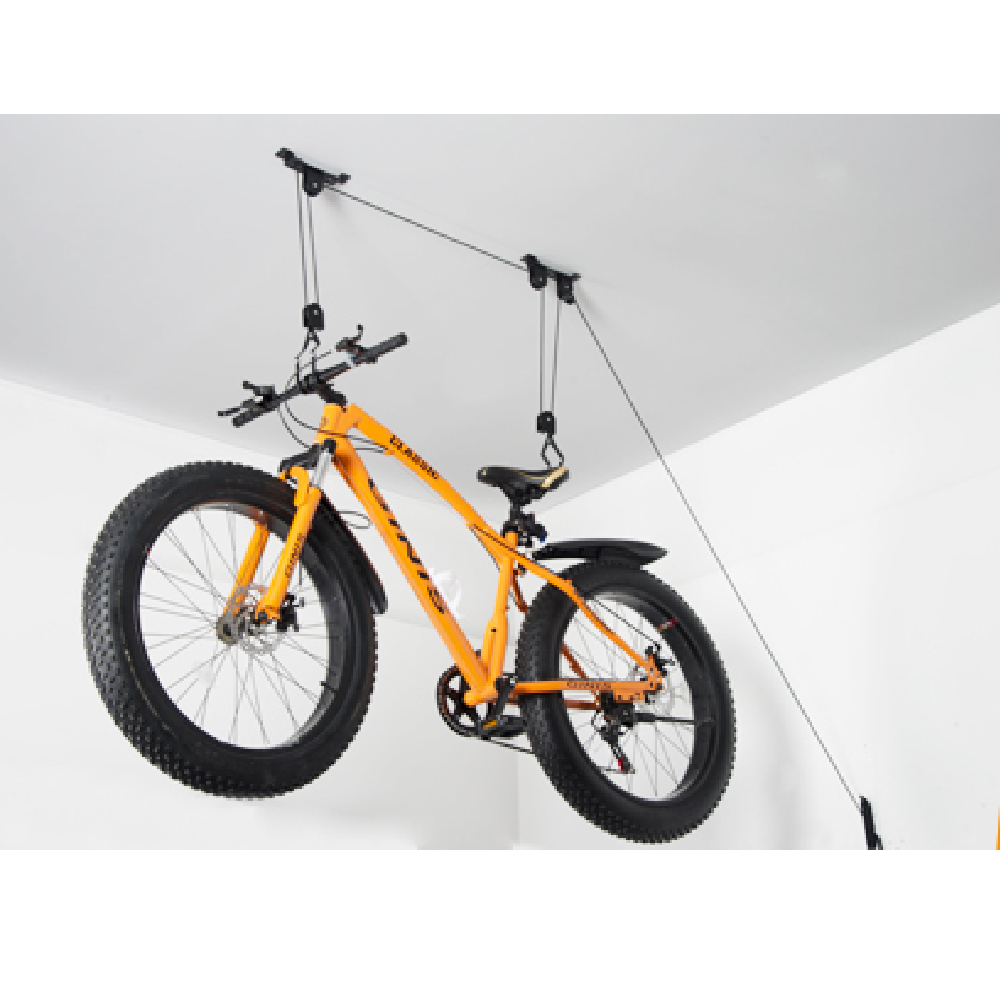 單車吊掛器 屋頂單車架 自行車天花板安裝升降吊架 單車居家收納 2 件組