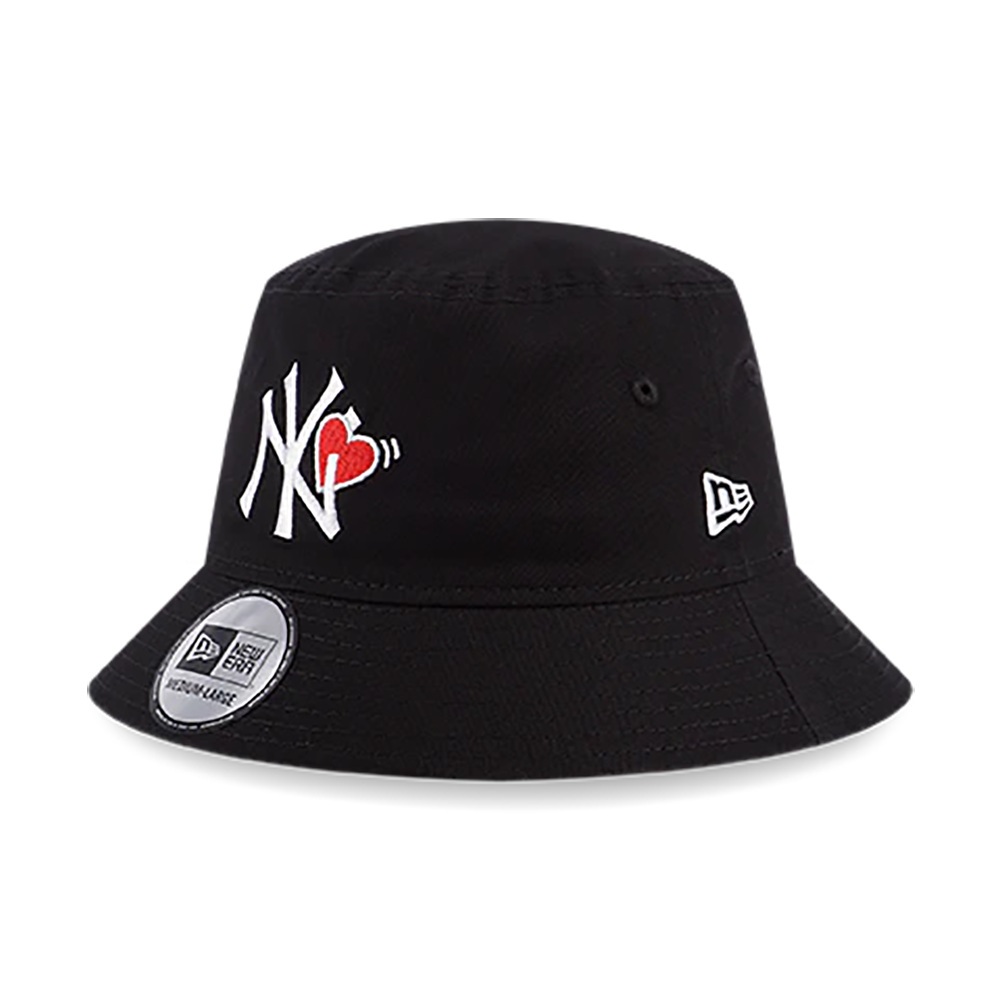 NEW ERA 漁夫帽 VALENTINE - WITH HEART 紐約洋基 黑 NE13529211