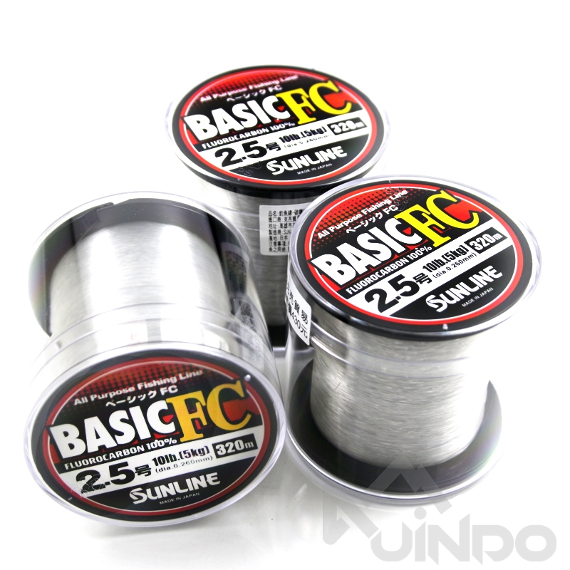 Sunline Basic FC 300米 日本製 碳纖線 卡夢 下野正希 前導線 根魚 捲仔 磯釣 池釣 釣魚線 漁線