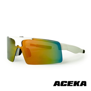 【ACEKA】TRENDY系列 雪花白掀蓋式運動太陽眼鏡 運動眼鏡 太陽眼鏡 墨鏡 抗UV400