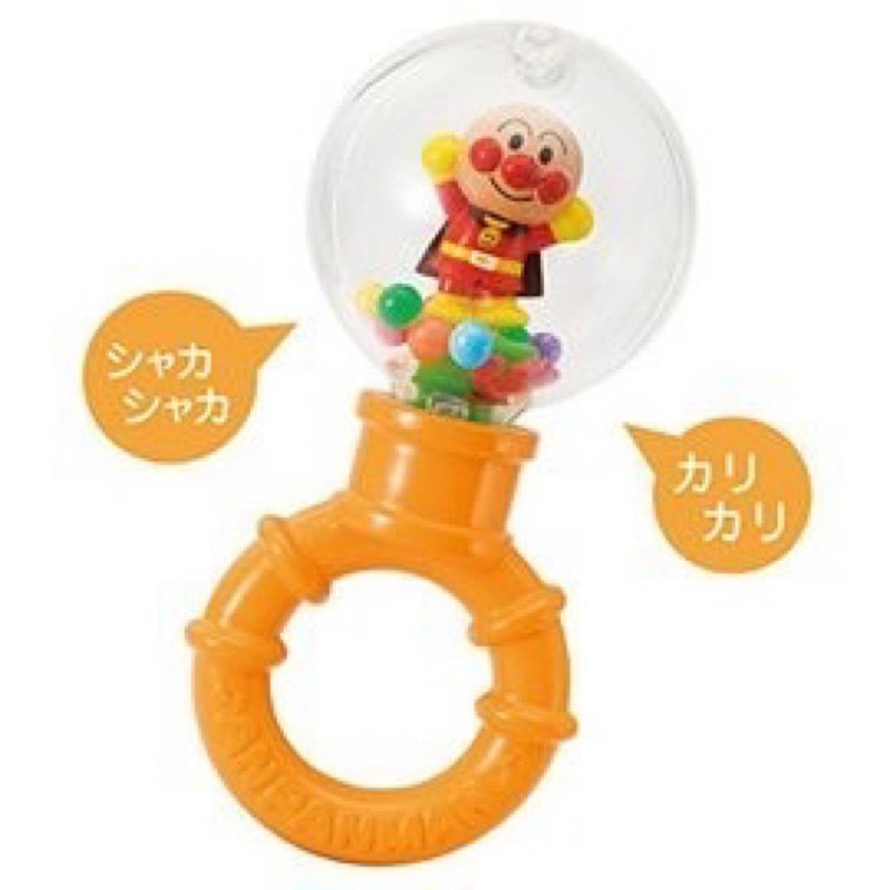 日本正貨 麵包超人 嬰兒玩具 沙鈴/小鼓