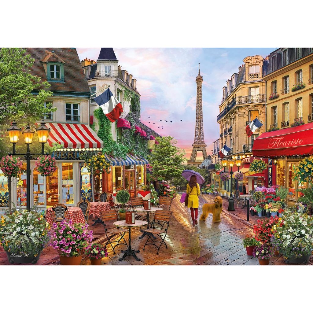Clementoni  油畫 巴黎街景  1000片  拼圖總動員  義大利進口