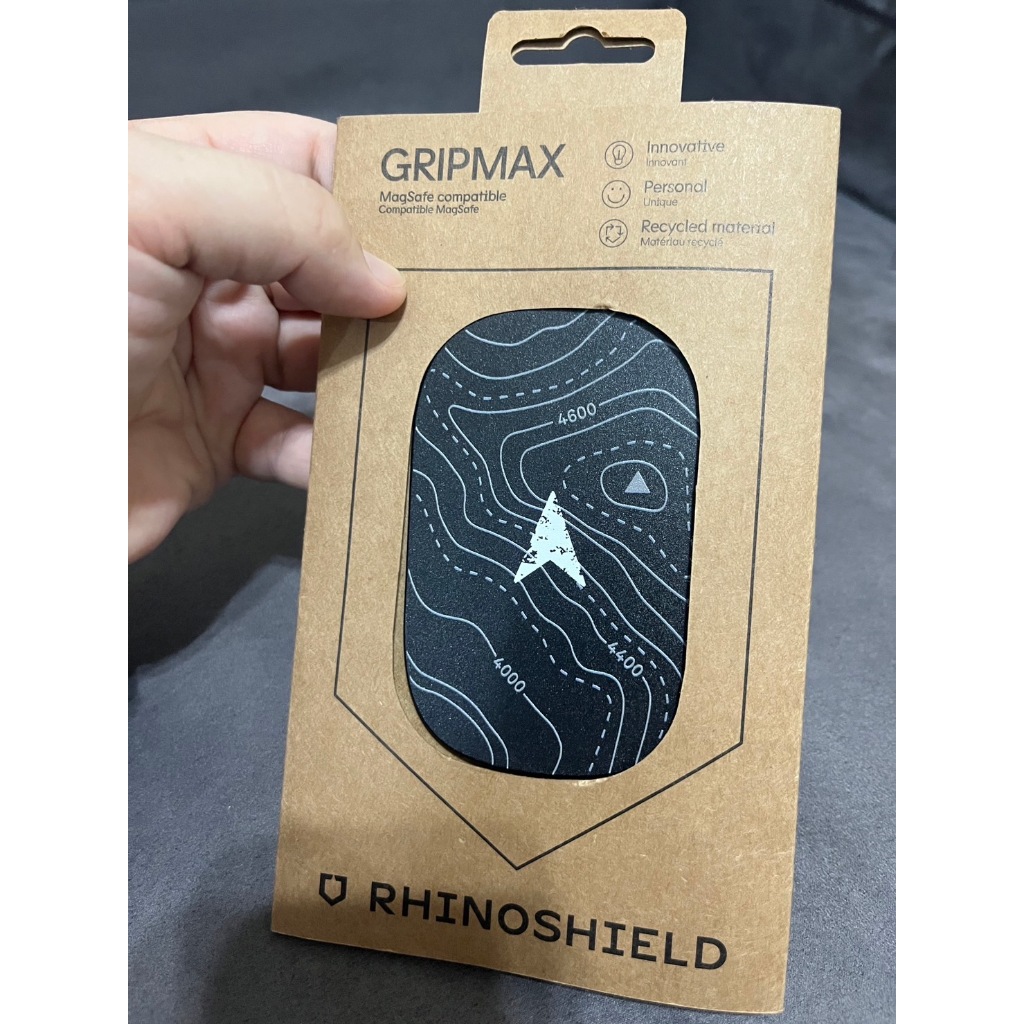 犀牛盾固架 GripMAX MagSafe兼容 獨家設計款 探索指南(黑) 二手近全新