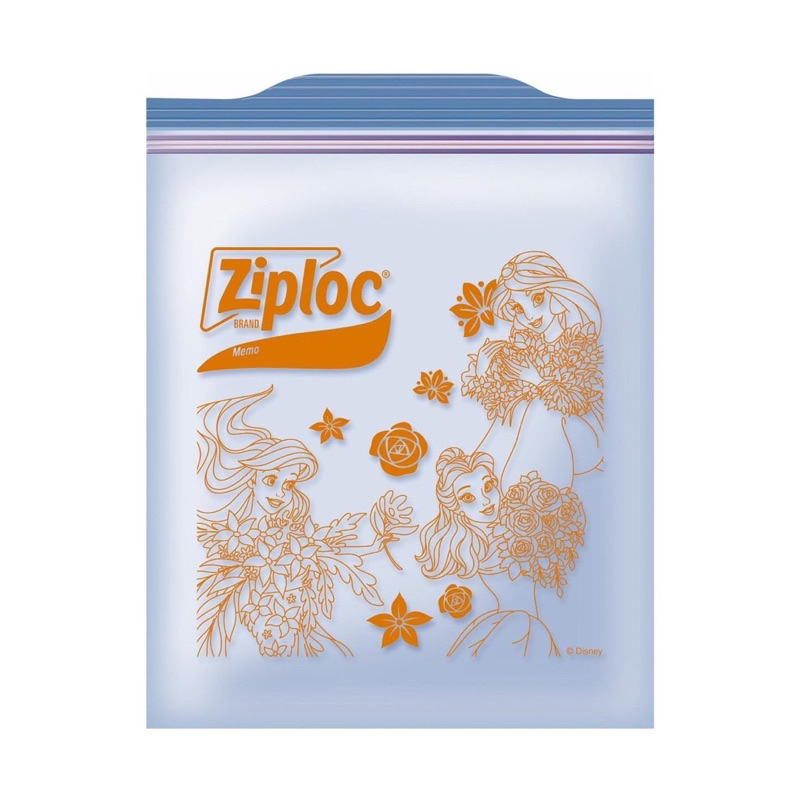 日本代購 🇯🇵 Ziploc 食品夾鏈袋 共40入 兩種各20個 100週年 雙色夾鏈袋 冷凍保鮮袋 保鮮袋 迪士尼公主