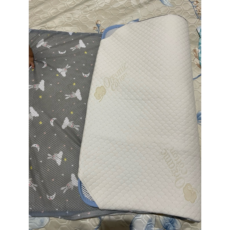 Gio pillow智慧二合一有機棉超透氣嬰兒床墊-XM號