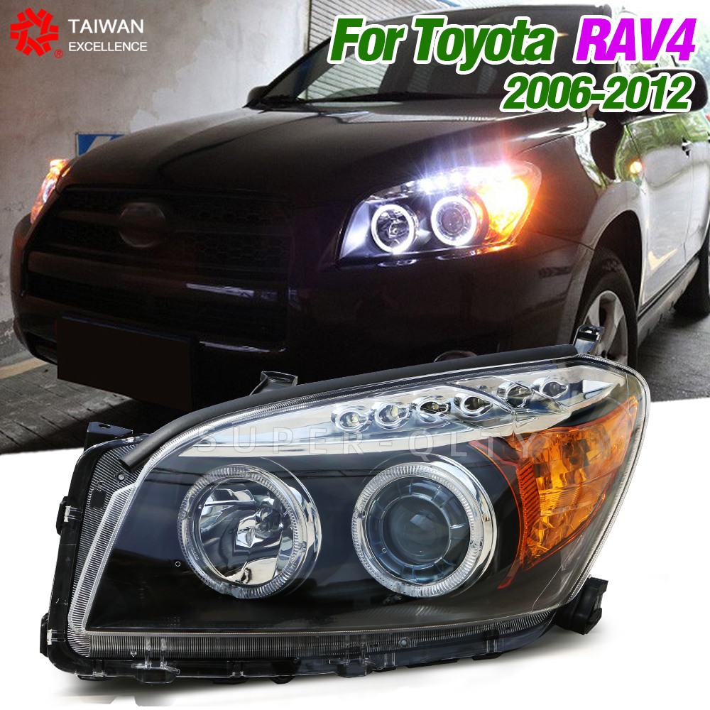 TOYOTA豐田RAV4改裝大燈總成2006-2012 升级配置LED 灯泡光源 保固一年