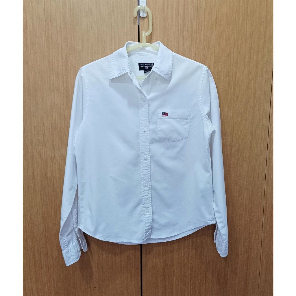 90%新 XS號 Ralph Lauren Polo 白色牛津襯衫 regular fit