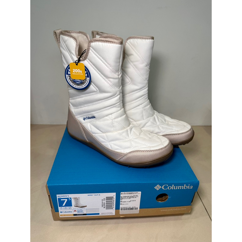 全新 Columbia哥倫比亞 女款Omni-Tech 防水保暖雪靴