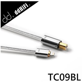 【FiiO台灣代理】ddHiFi TC09BL Lightning(公)轉USB-B(公)純銀HiFi數據線