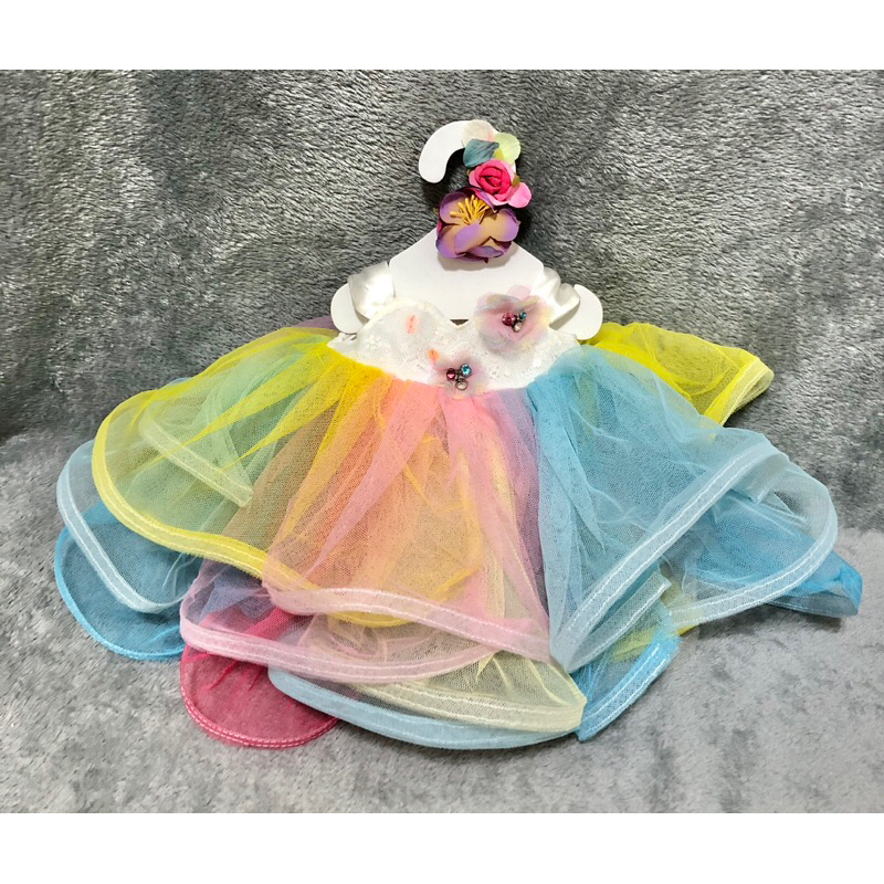 迪士尼大學熊S熊聯名款 彩虹🌈婚紗 史黛拉兔可穿