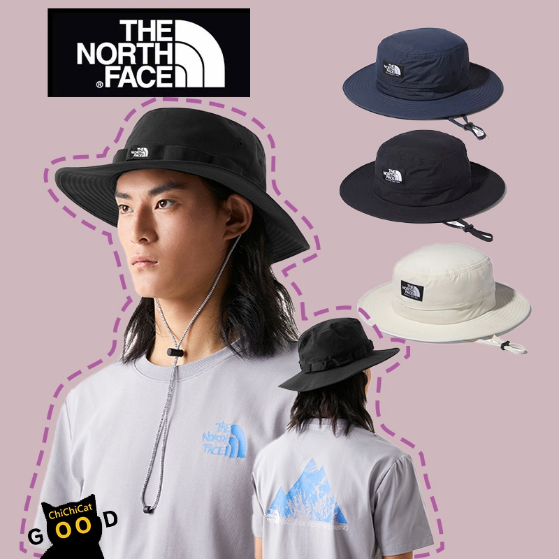【ChiChiCat】The North Face 北臉 遮陽帽 可調節男女通用 登山帽 漁夫帽