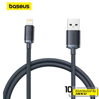 倍思 晶耀布藝編織充電線 USB to iP 2.4A 快充 數據線 1.2m/2m 適用iPhone