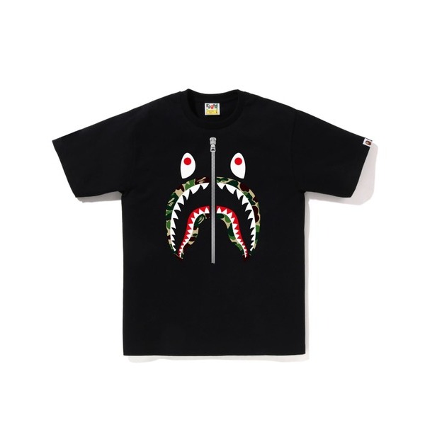 A BATIING APE BAPE 迷彩 鯊魚 短TEE COLOR CAMO SHARK TEE M