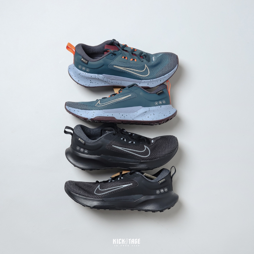 NIKE JUNIPER TRAIL 2 GORE-TEX 黑 綠 防水 戶外 訓練 慢跑鞋 男鞋【FB2067】