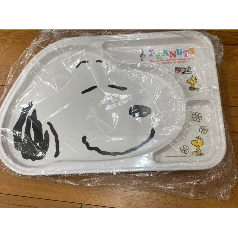 全新日本正版出清～snoopy 史努比造型分格餐盤美耐皿