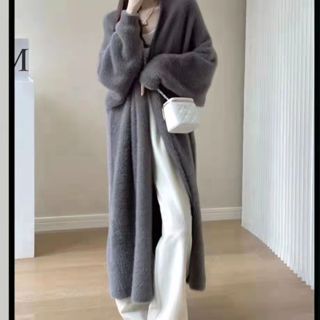 佰分佰/150kg內可穿/冬季女裝/特大碼/水貂絨/針織毛衣/開衫/秋冬穿搭/寬松/長款外套/風衣/女生大衣
