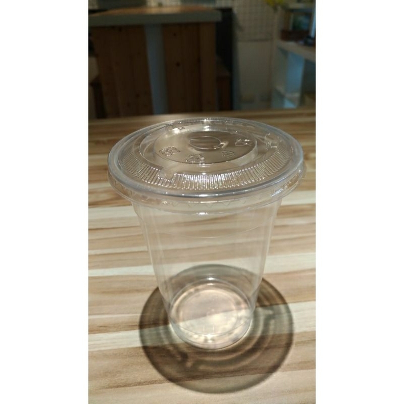 塑膠杯 免洗 附蓋 五組一套 480毫升 方便 95口徑 滴膠 畫 外帶