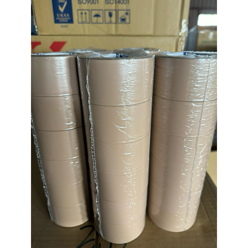 台灣製造  布紋膠帶 PVC膠帶 免刀膠帶 48mmX10米 12米 手撕膠帶 棕色膠帶 標示膠帶 寫字膠帶 條紋膠帶