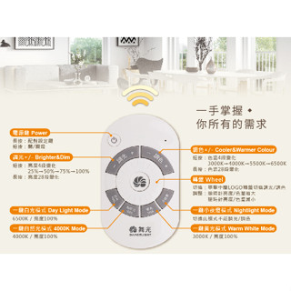 舞光-遙控調光吸頂燈-專用配件專區 遙控器
