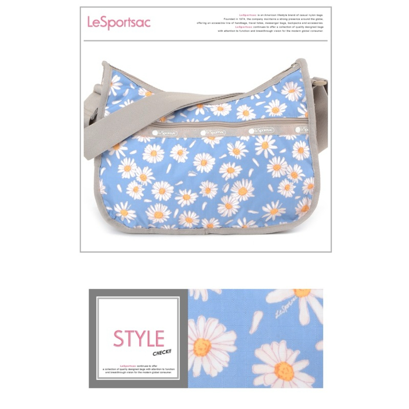 ❣️LeSportsac - Standard 側背水餃包/流浪包-附化妝包 (小雛菊)