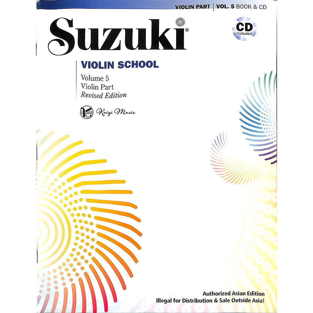 【凱翊︱AF】鈴木小提琴教本 第5冊（附CD）（亞洲推廣版）Suzuki Violin Vol.5