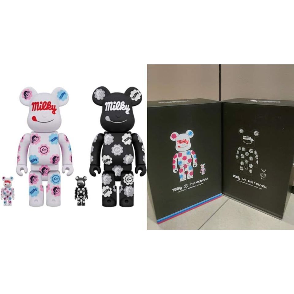 MILKY THE CONVENI MILKY BE@RBRICK 400%+100% 藤原浩聯名不二家糖果奶妹