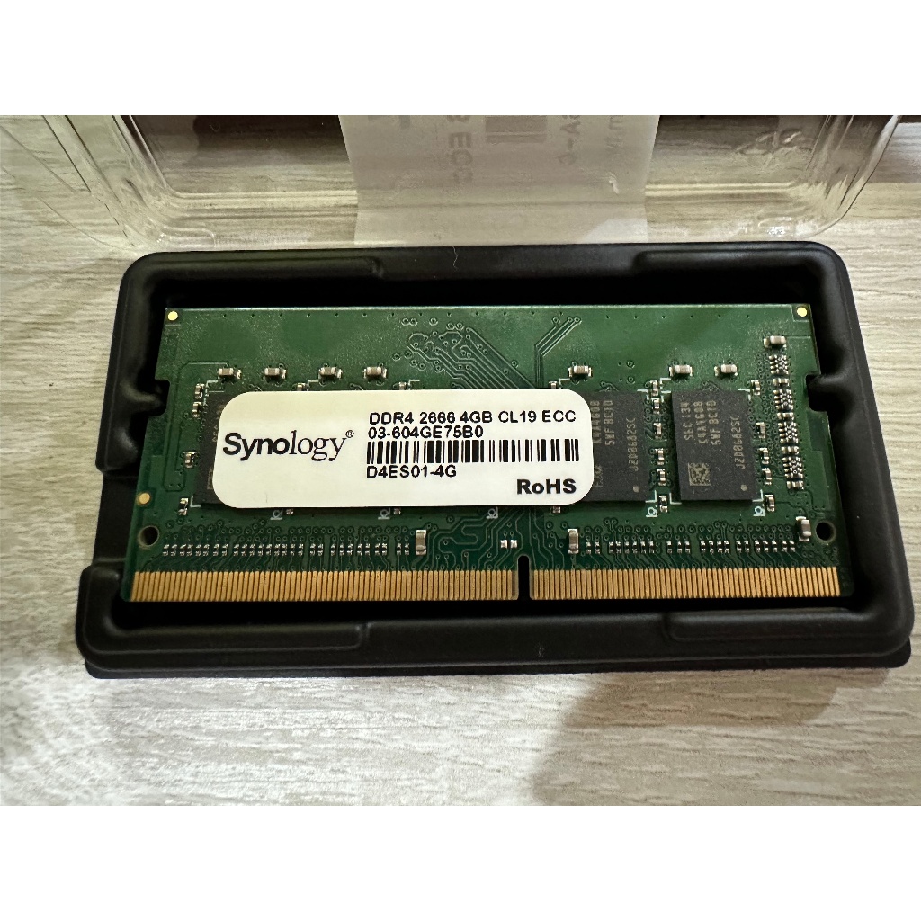 Synology 群暉科技 D4ES01 DDR4 2666 4GB ECC SO-DIMM 伺服器記憶體
