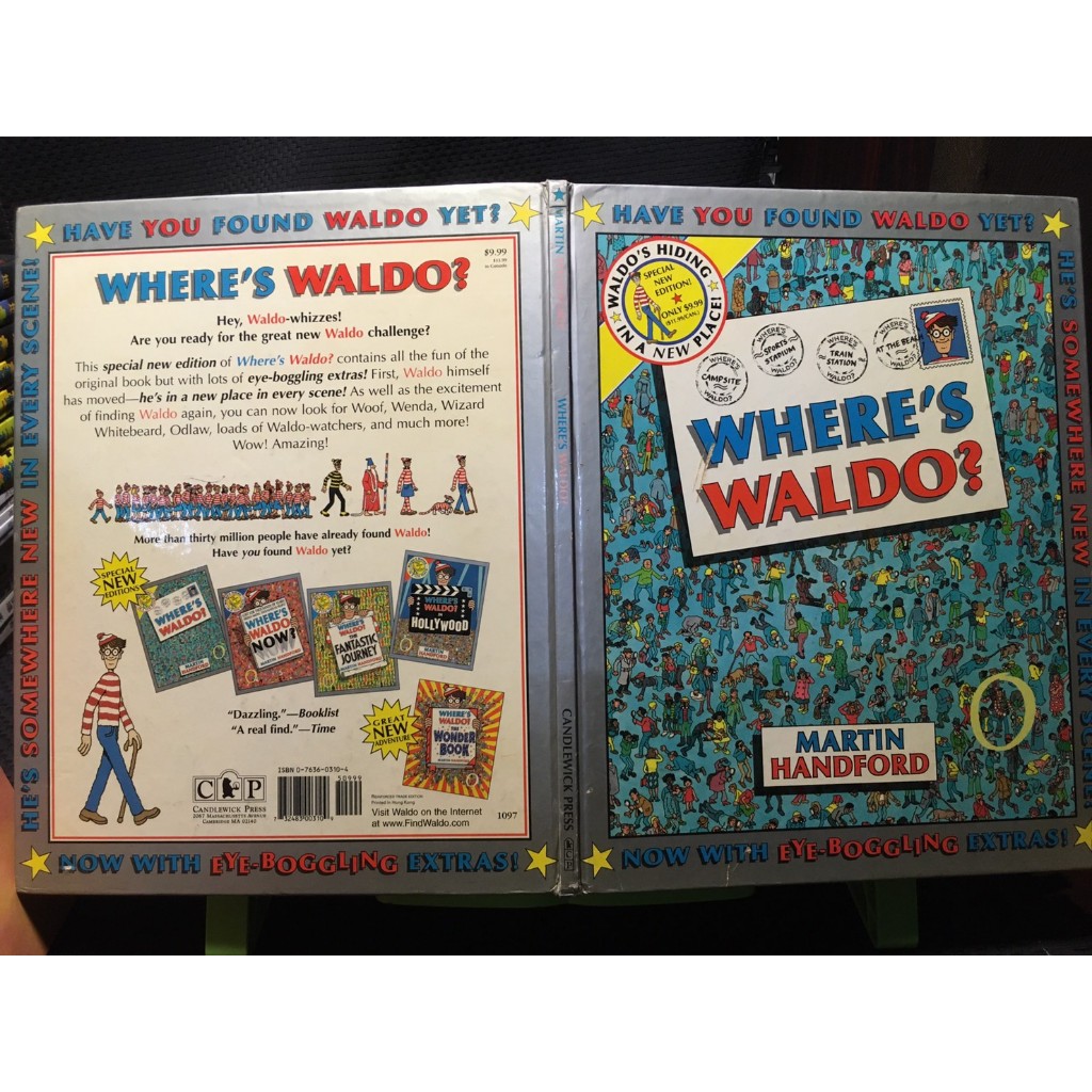 「環大回收」♻二手 A09 原文童書 早期【Where's Waldo】中古書籍 幼兒叢書 課程教材 教育學習 自售