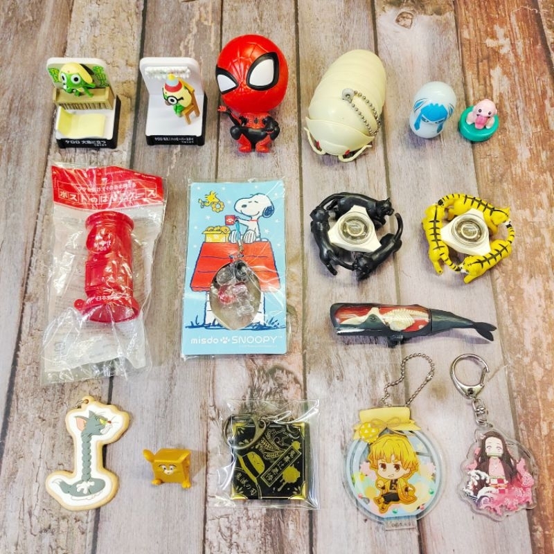 日本 Keroro軍曹 鼠婦蟲 寶可夢 史努比 貓咪 指尖陀螺 湯姆貓與傑利鼠 鬼滅之刃 玩具 公仔 鑰匙圈 吊飾 扭蛋