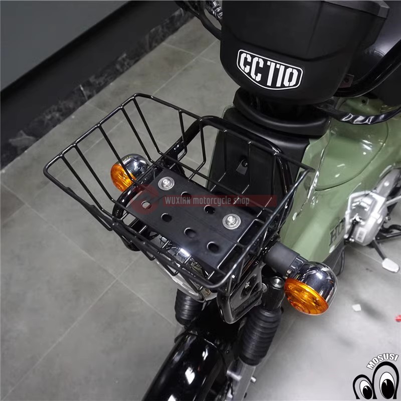 Cross Cub 110金屬菜籃子 適用於 Honda 魅力110前貨架 Cross Cub 110  CC110排氣