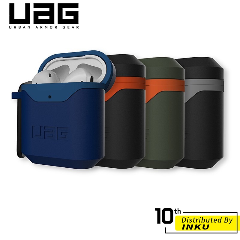 UAG AirPods 耐衝擊硬式保護殼V2  邊角吸震 止滑 耐磨 硬殼 掛扣設計 兩件式 一代 二代