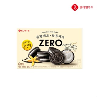 【首爾先生mrseoul】LOTTE樂天 Zero香草巧克力香草夾心餅乾 無糖ZERO巧酥夾心餅乾288g/盒