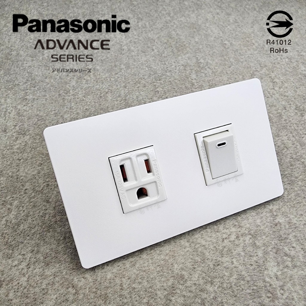 天使白 新品 日本製 面板 ADVANCE 單開 單插 清水模  國際牌 Panasonic 開關 極簡風 無印 神保