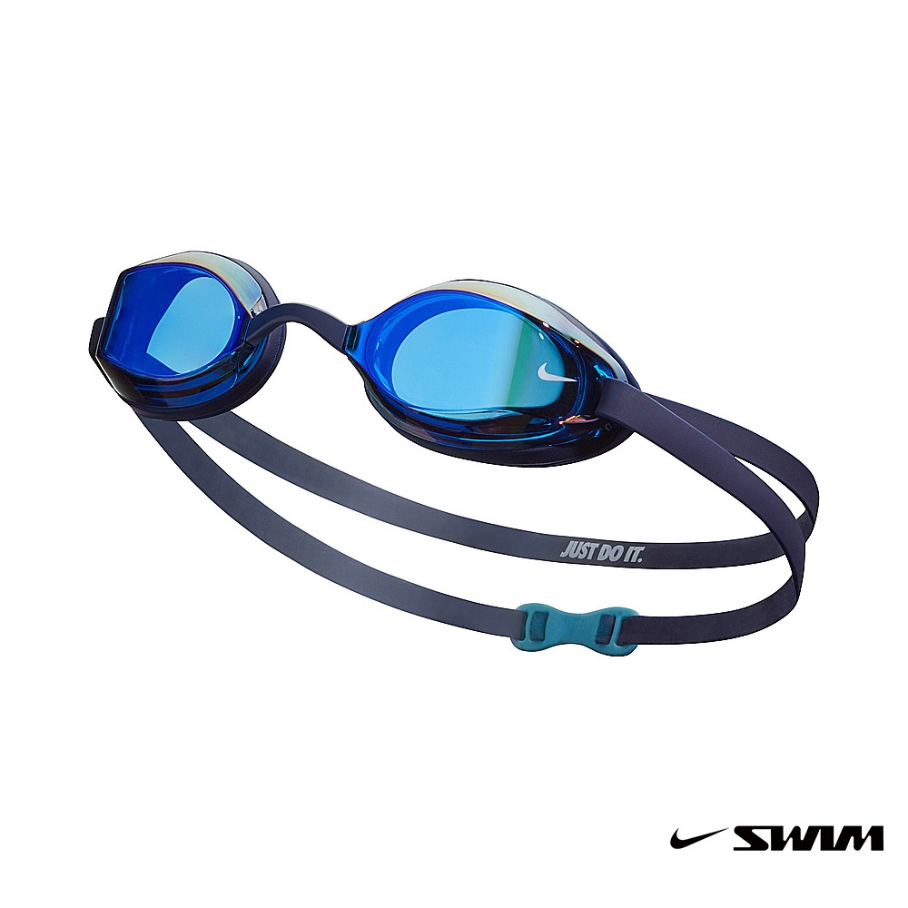 NIKE SWIM 泳鏡 LEGACY 專業型鏡面 泳鏡 藍 NESSA178-440(男女泳鏡)