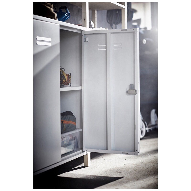 [ IKEA絕版品 ] 📢 IKEA 全新絕版品 IVAR 附門收納櫃 鋼質收納櫃 置物櫃工業風收納櫃 雙層櫃  櫃體