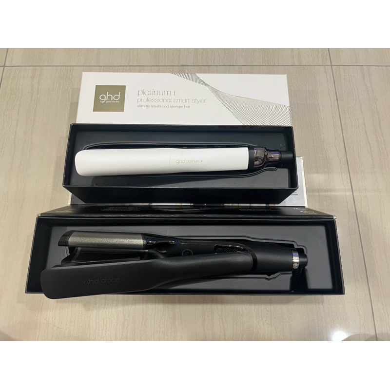 1+1合購價ghd 新白金造型夾-白 黑 Platinum+ Styler+ ghd oracle 雙管電棒  9成新