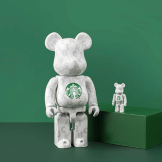 全新~ STARBUCKS+BE@RBRICK 400%+100% 星巴克+庫柏力克熊聯名套組