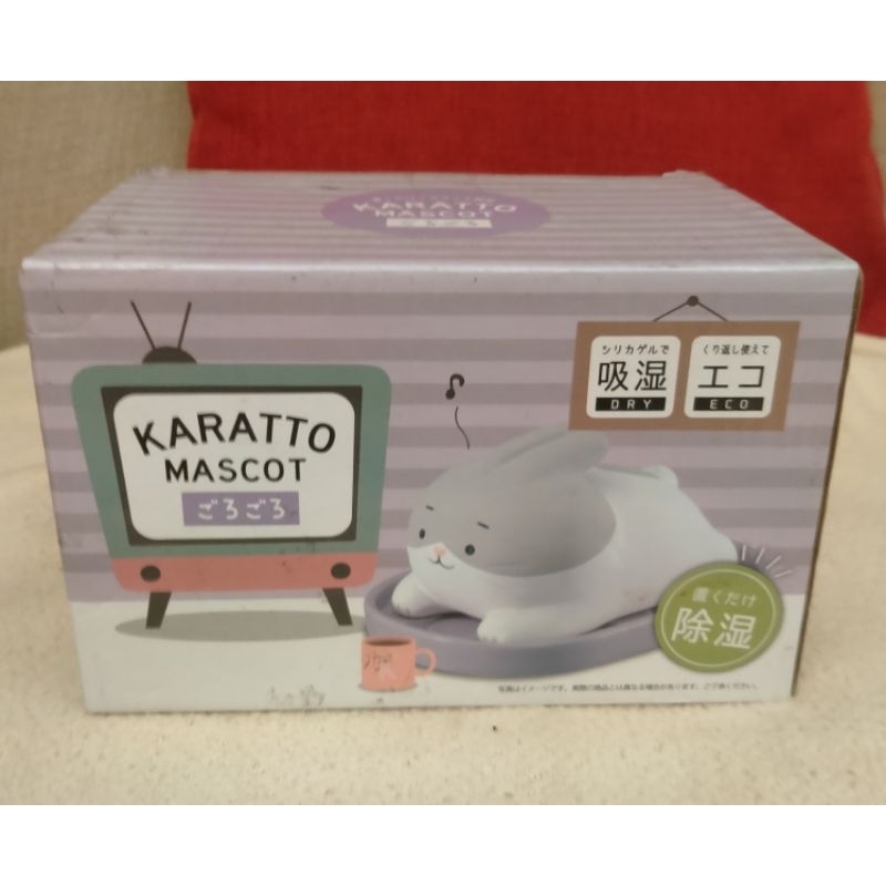 【現貨】 日本 Karatto Mascot 可微波防潮除濕造型陶偶 趴趴兔子 環保吸濕器 重覆使用 素燒陶乾燥器除濕器