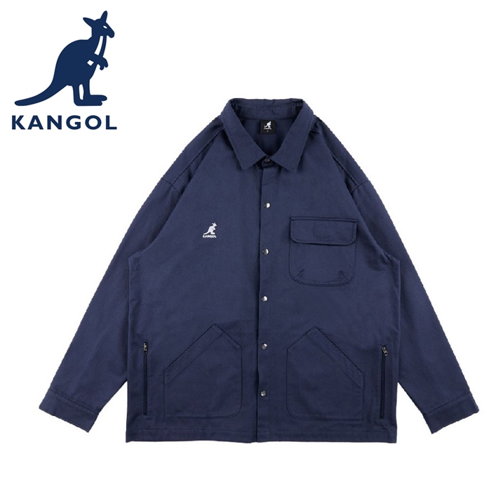 KANGOL 英國袋鼠 秋冬 工裝 外套 63551472 深藍