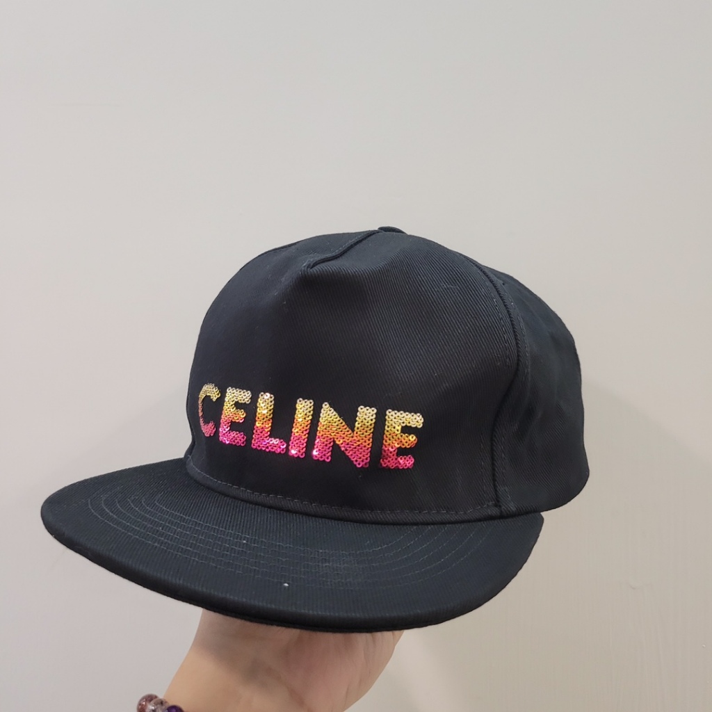 Celine 珠片Logo 棒球帽